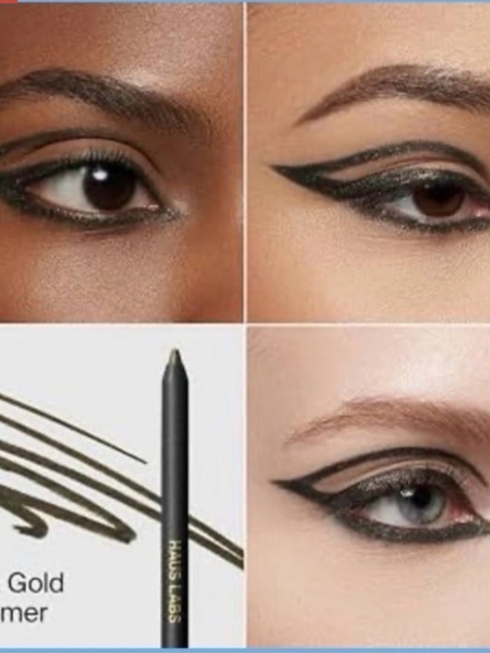 Haus Labs By Lady Gaga eyeliner-onyx gold shimmer - Picture 2 of 3